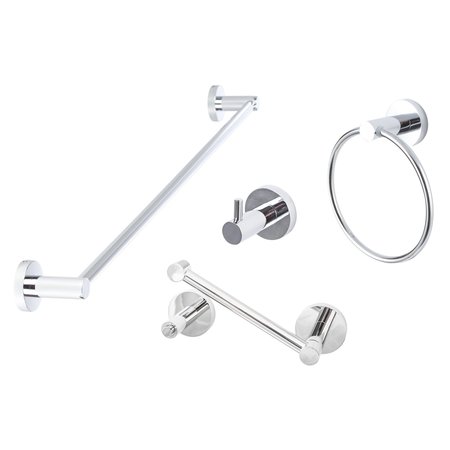 SURE-LOC HARDWARE Sure-Loc Hardware Lugano Series Bath Set, Two Post Pivot, Polished Chrome LG-SET-PH2PV 26